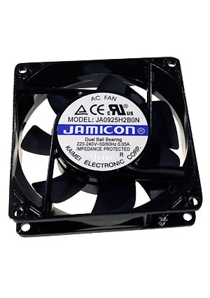 JAMICON JA0925H2B0N-T, вентилятор 220В клеммы 92х92х25мм подшипник качения