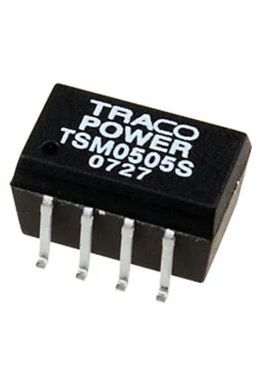 Traco TSM0505S, DC-DC преобразователь SMD 1Вт вход 5ВDC выход 5В/200мА