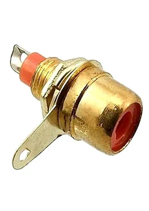 Без товарного знака RS-115G-R-EN-DD, RCA разъем гнездо на панель золотое / красное
