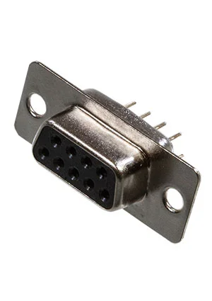 KLS L-KLS1-221-09-F-B, разъём D-SUB на плату, гнездо 9 контактов (=DS1034-09F, DBB-9F)