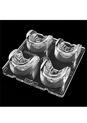 Sunlumin S01.01.01.251_MAXWELL-4-FR01, линза 50х50мм, 4 LED, для 3535, PC, прозрачная