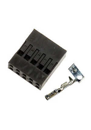NXU BLD-10, гнездо на кабель КОМПЛЕКТ С КОНТАКТАМИ шаг 2.54мм 2x5 (130A-D10)