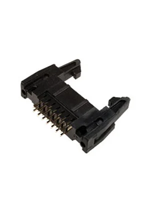 NXU IDCC-14MS (SCM-14), вилка на плату шаг 2.54мм с защелками (119-14GSK)