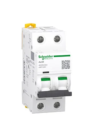 Schneider A9F74263, Автоматический выключатель ACTI9 iC60N 2P 63А С  6кА