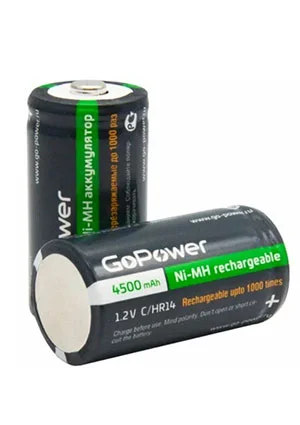GoPower Аккумулятор бытовой HR14 C BL2 NI-MH 4500мАч