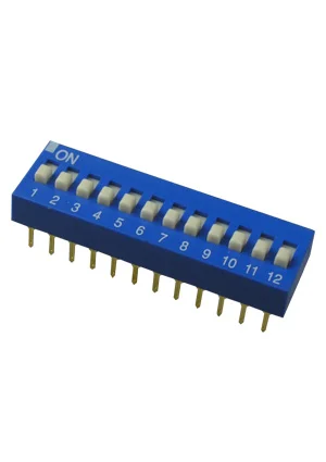 Switronic DS-12BBU-G, DIP переключатель 12 поз. (аналог для SWD1-12 ВДМ 1-12)