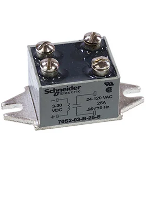 Schneider 70S2-03-B-25-S, SSR, PANEL MOUNT, 140VAC, 30VDC, 25A