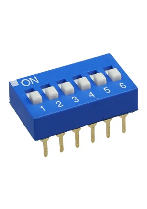 Switronic DS-06BBU-G, DIP переключатель 6 поз. (аналог для SWD 1-6 ВДМ 1-6)