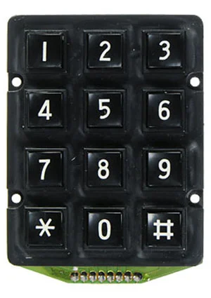 Yubright TF-0286B, 3x4/57x46  Телефонная клавиатура