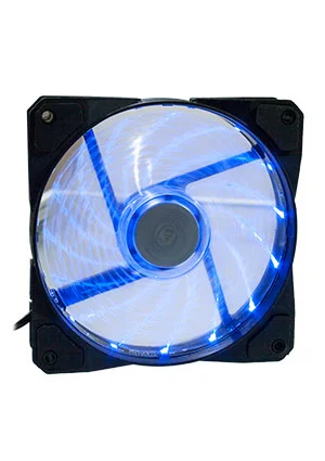 EVERCOOL CLR12025LL12SA-BL, вентилятор 120*120*25мм 12В с подсветкой синий, подшипник скольжения, 1700 об/мин