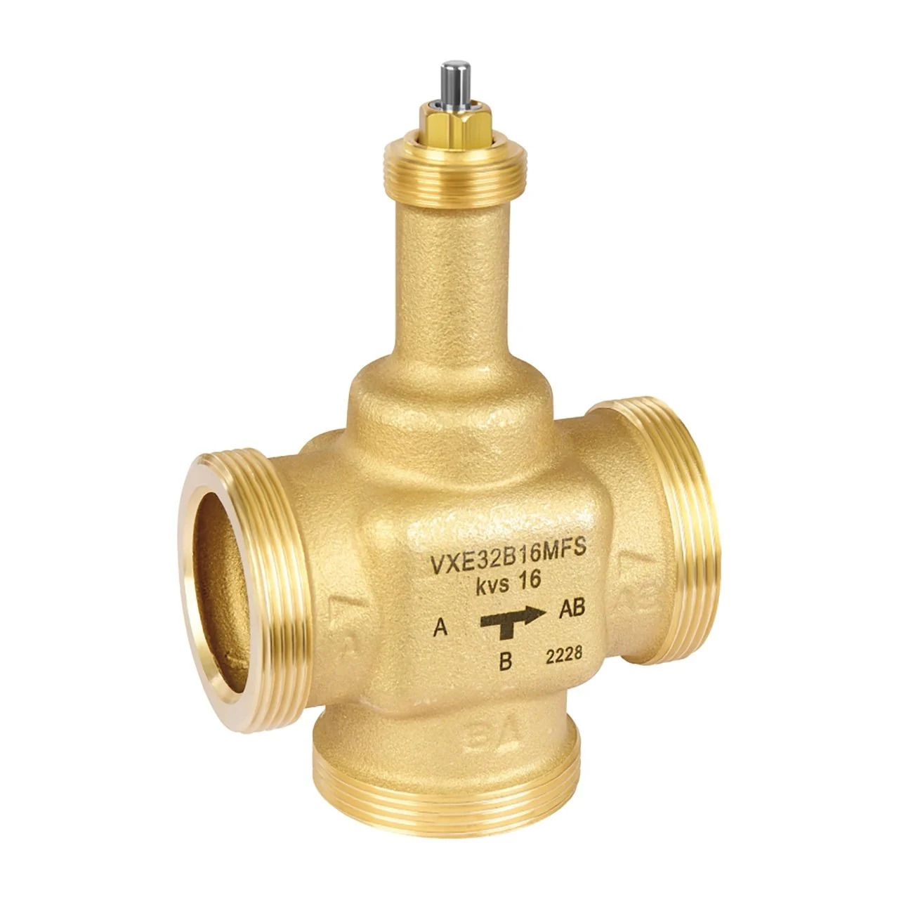 Трёхходовой регулирующий клапан Resideo VXE25B10MFS