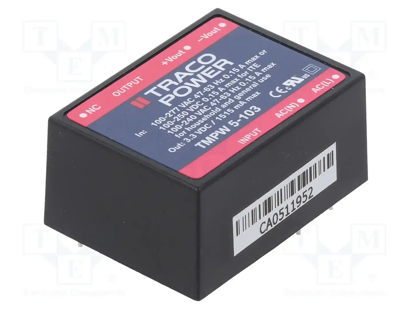 TRACO POWER TMPW 5-103 — Блоки питания для встраивания