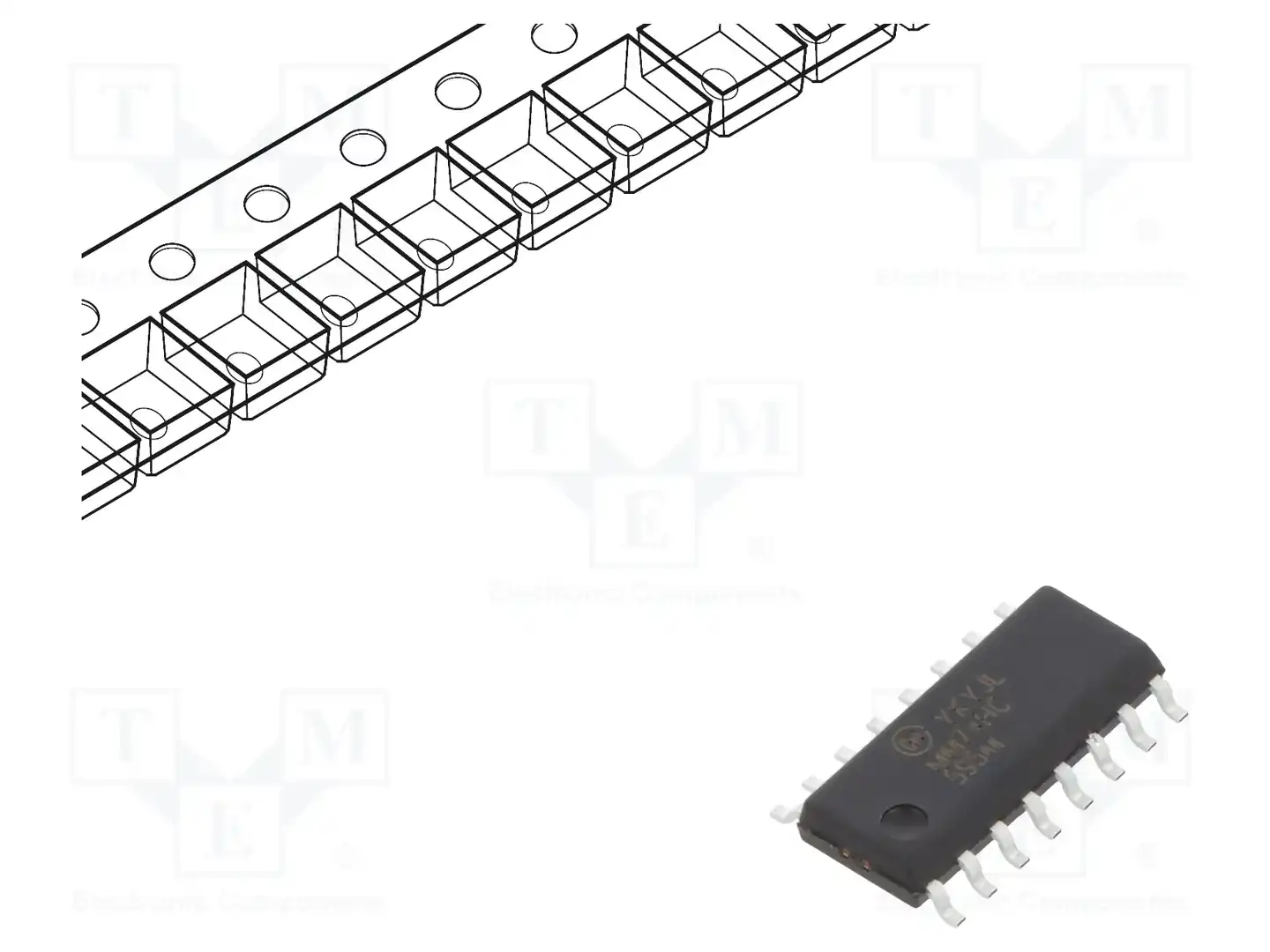 onsemi MM74HC595MX — Сдвигающие регистры