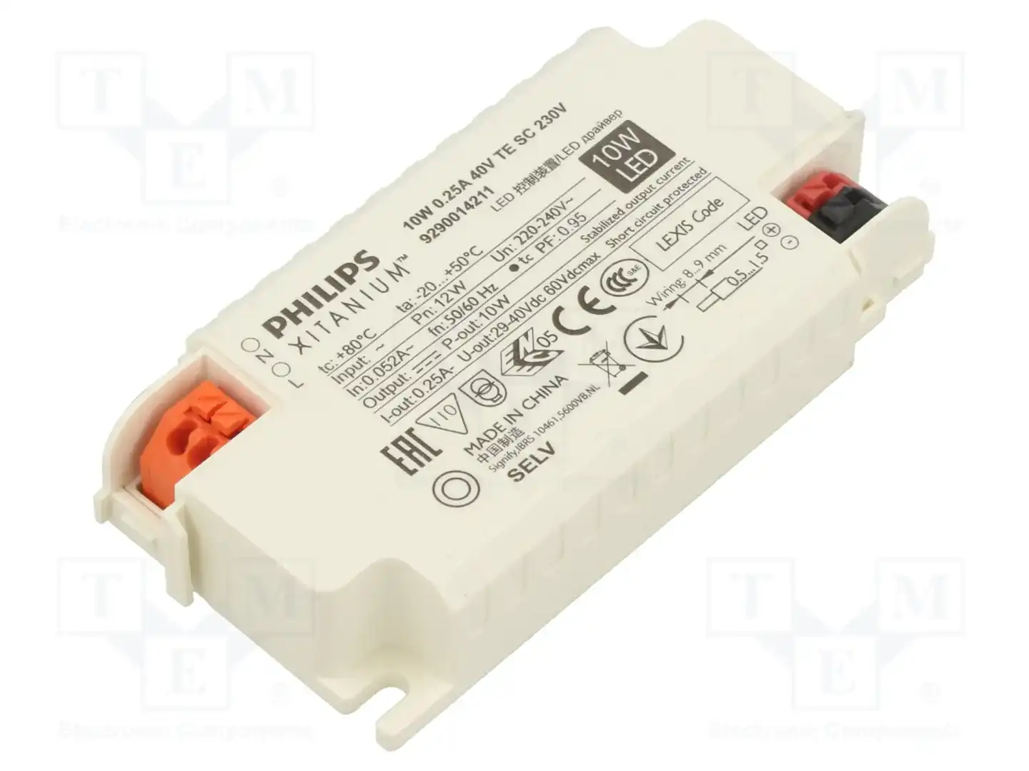 PHILIPS XITANIUM 10W 0.25A 40V TE SC 230V — Блоки питания для LED