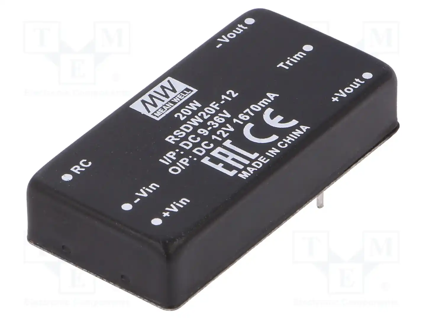 MEAN WELL RSDW20F-12 — Преобразователи DC/DC