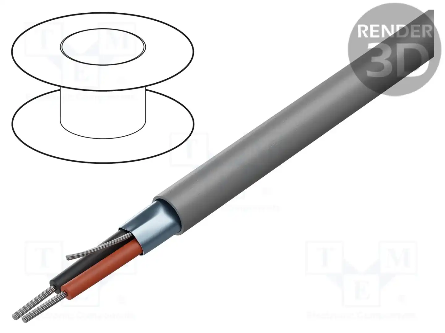ALPHA WIRE 5471C SL001 — Провода многожильные экранированные