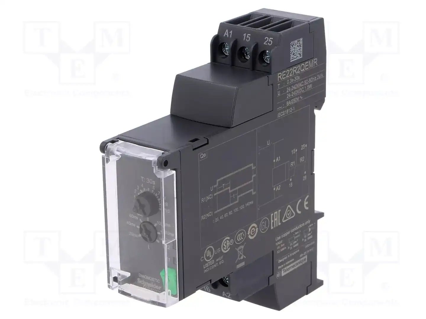 SCHNEIDER ELECTRIC RE22R2QEMR — Временные аналоговые реле