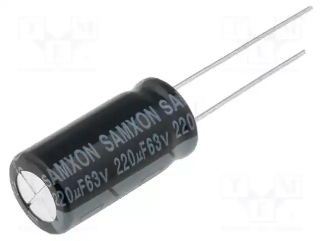 SAMXON KM 220U/63V — Конденсаторы электролитические THT