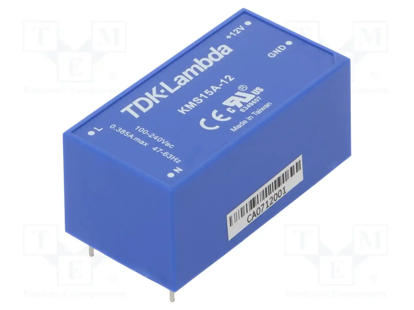 TDK-LAMBDA KMS15A-12 — Преобразователи AC/DC для PCB