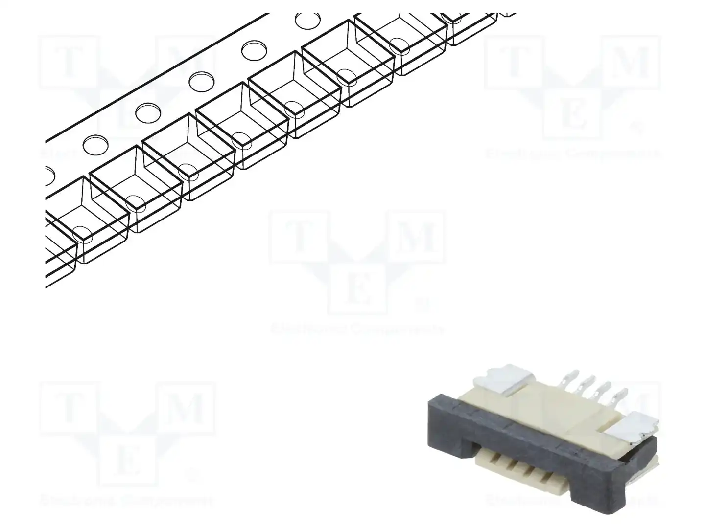 CONNFLY DS1020-07-04VBT1B-R — Разъeмы FFC/FPC растр 1,00мм