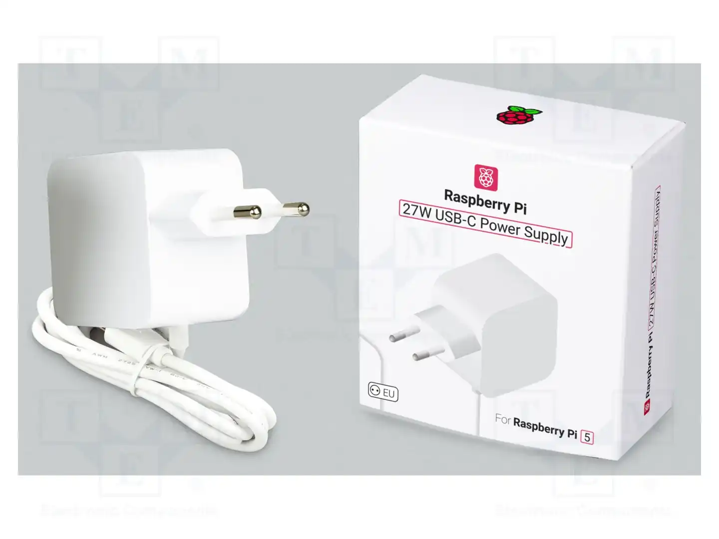 RASPBERRY PI RPI 27W USB-C POWER SUPPLY WHITE EU — аксессуары