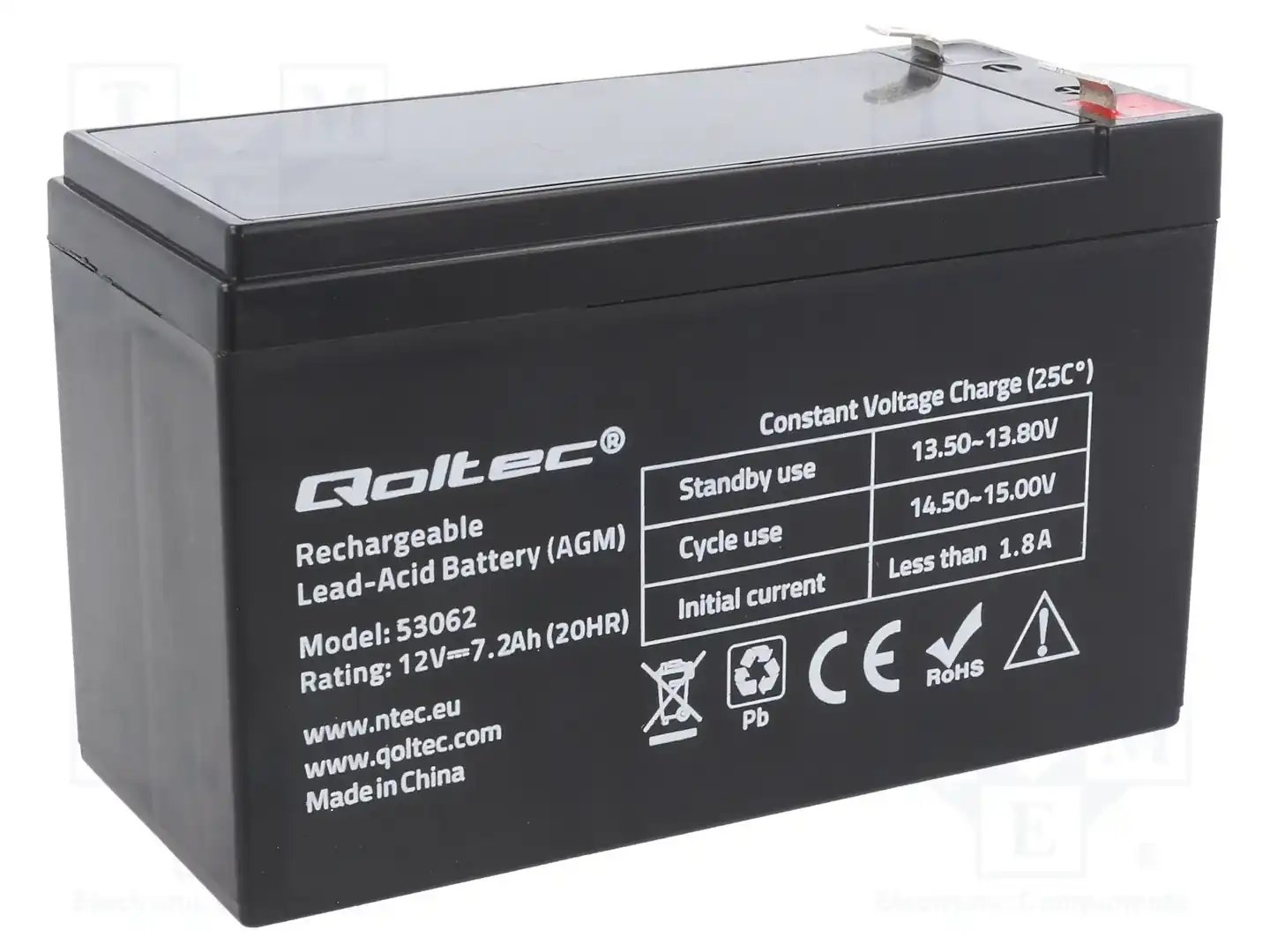 QOLTEC 53062 — Аккумуляторы кислотные