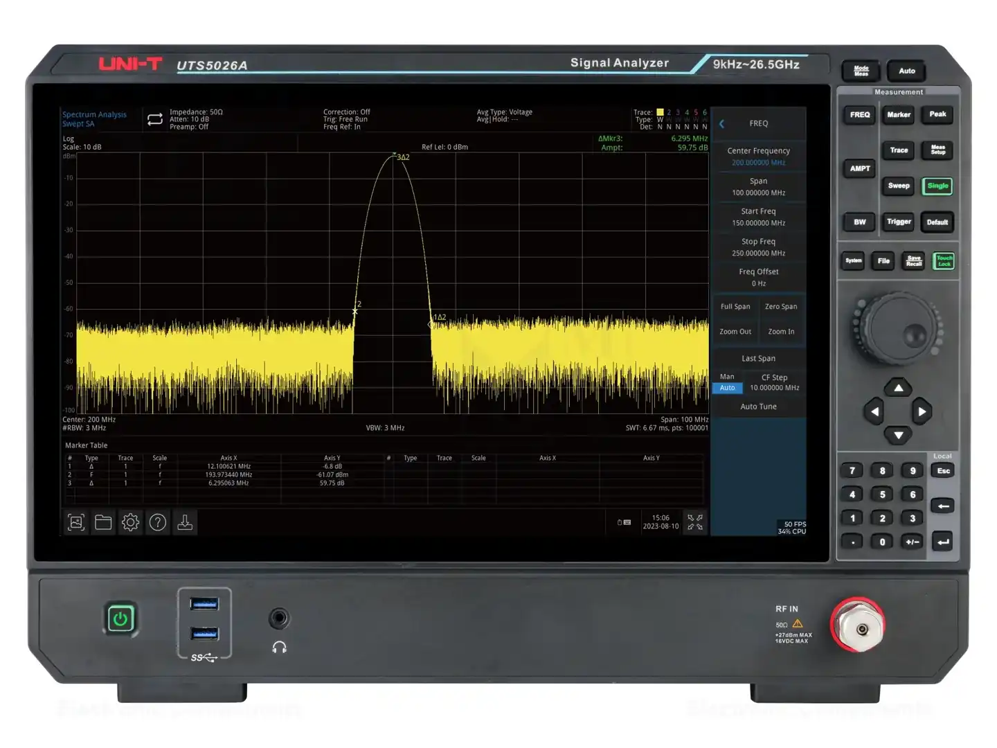 UNI-T UTS5026A — Анализаторы спектра