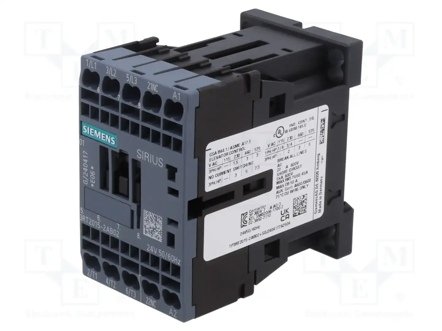 SIEMENS 3RT2015-2AB02 — Контакторы - главные модули