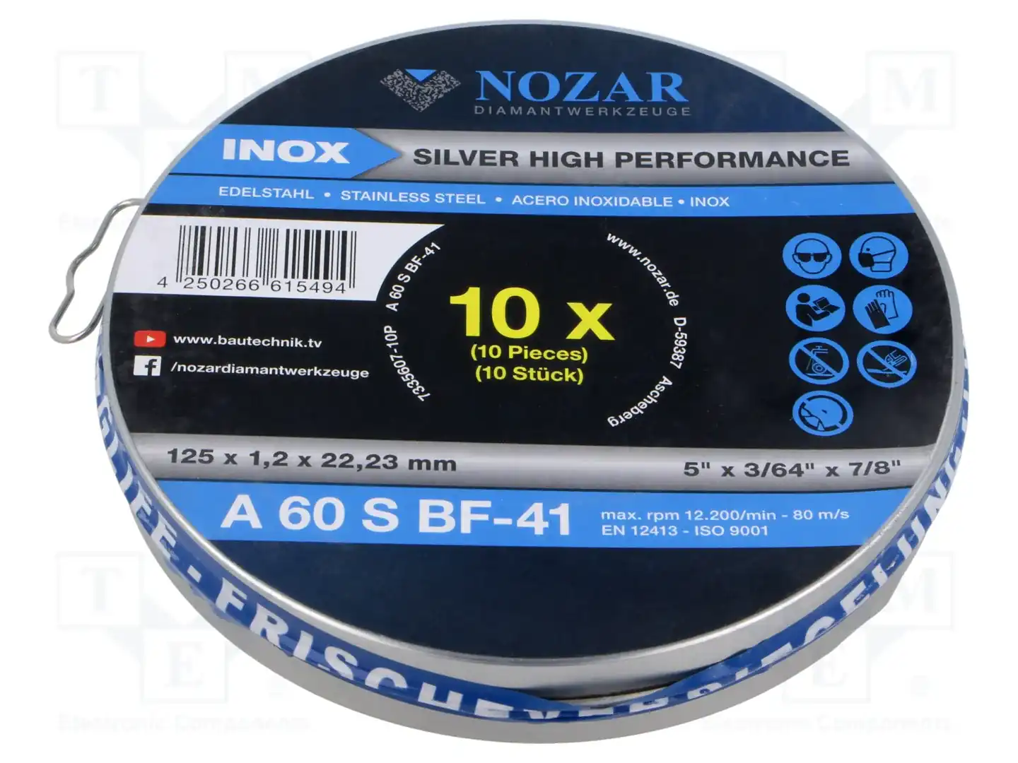 NOZAR DIAMANTWERKZEUGE 7335607-10P — Диски для резки и шлифовки
