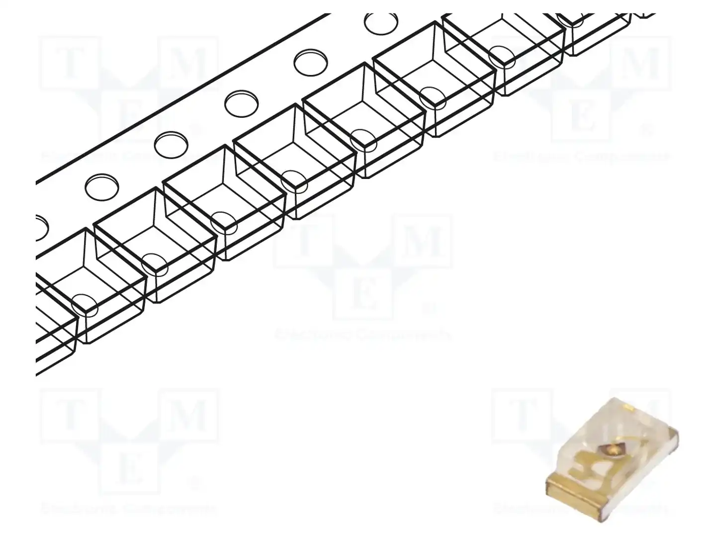 KINGBRIGHT ELECTRONIC KPTD-1608SURCK — Светодиоды SMD цветные