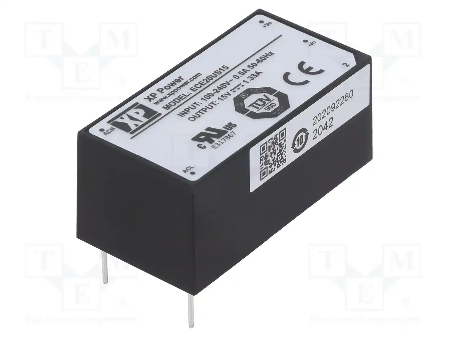 XP POWER ECE20US15 — Преобразователи AC/DC для PCB