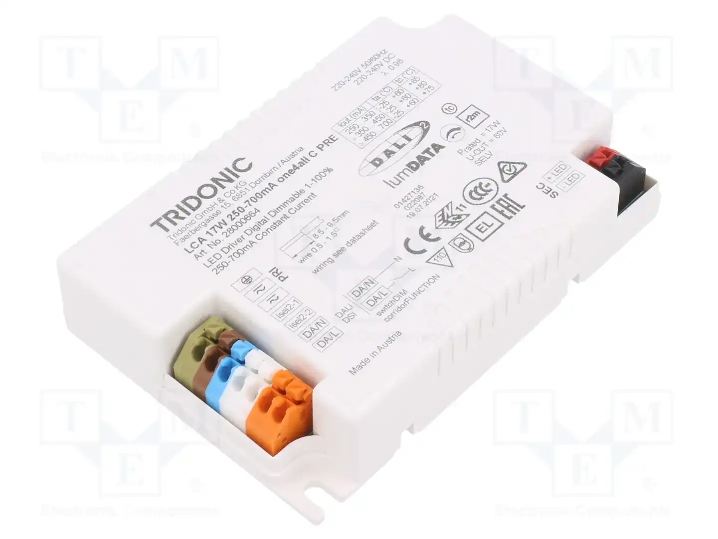 TRIDONIC LCA 17W 250-700MA ONE4ALL C PRE — Блоки питания для LED