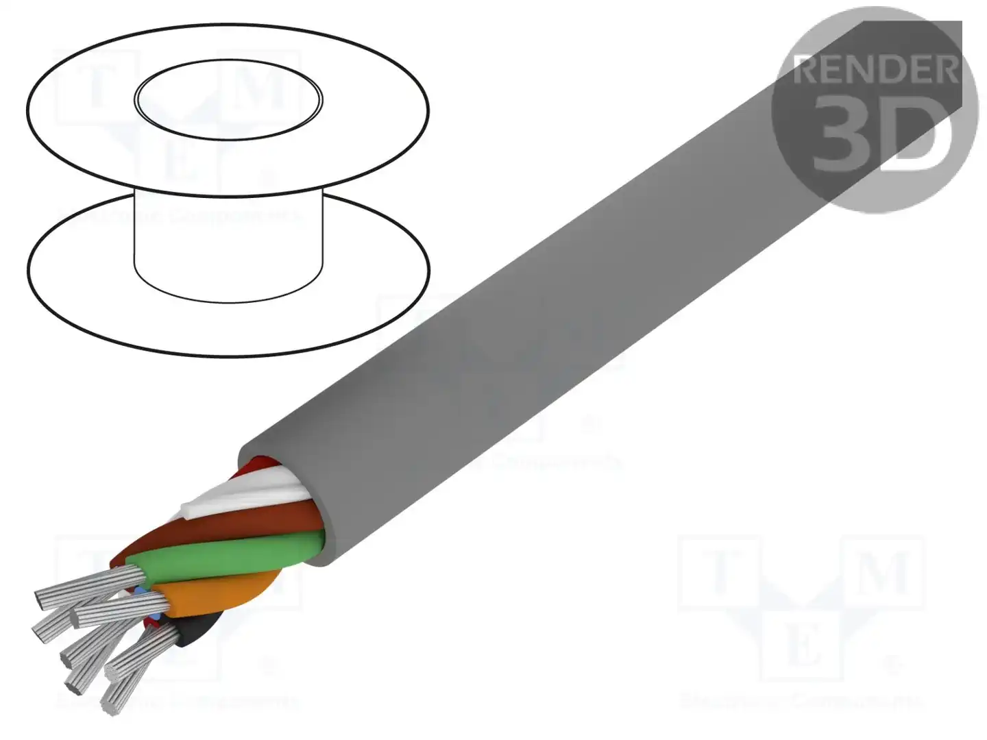 ALPHA WIRE 1177C SL005 — Провода многожильные неекранированные