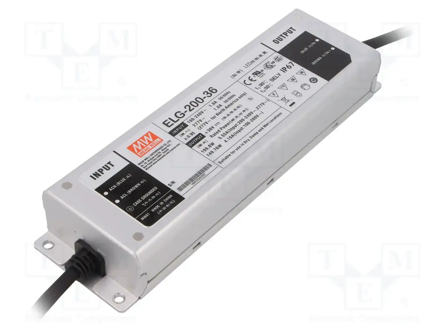 MEAN WELL ELG-200-36 — Блоки питания для LED