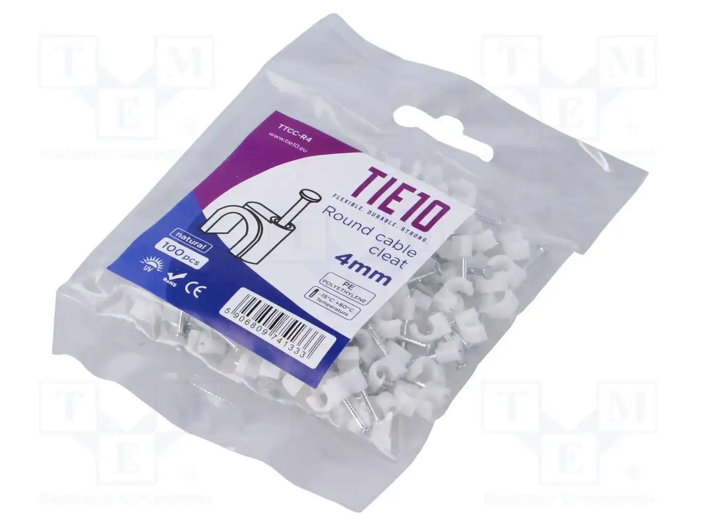 TIE10 TTCC-R4W — Держатели, скобы для кабелей