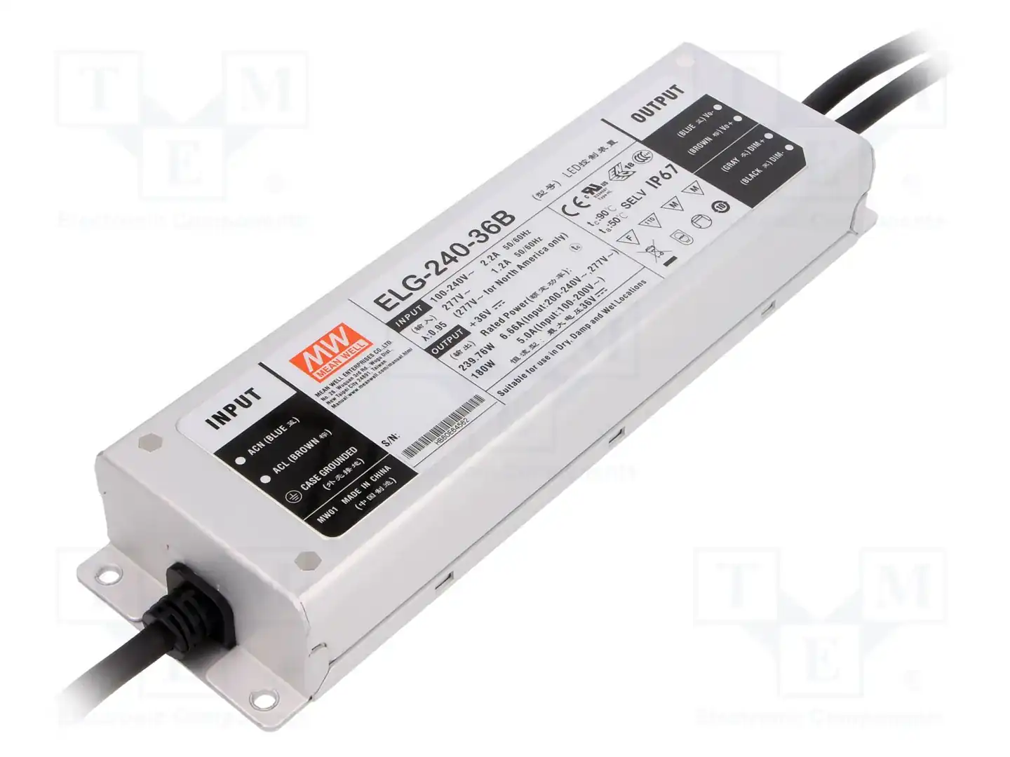 MEAN WELL ELG-240-36B — Блоки питания для LED