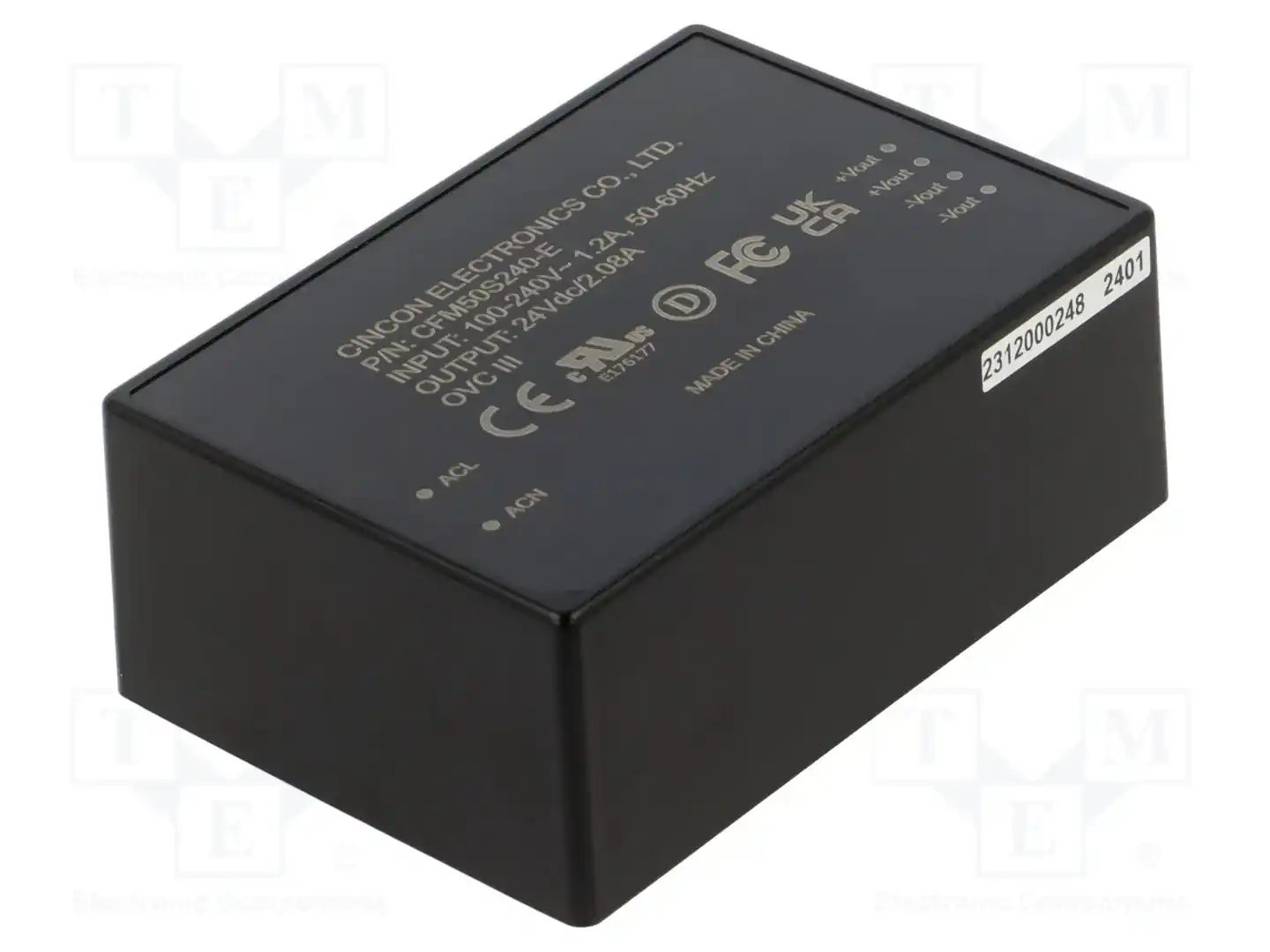 CINCON CFM50S240-E — Преобразователи AC/DC для PCB