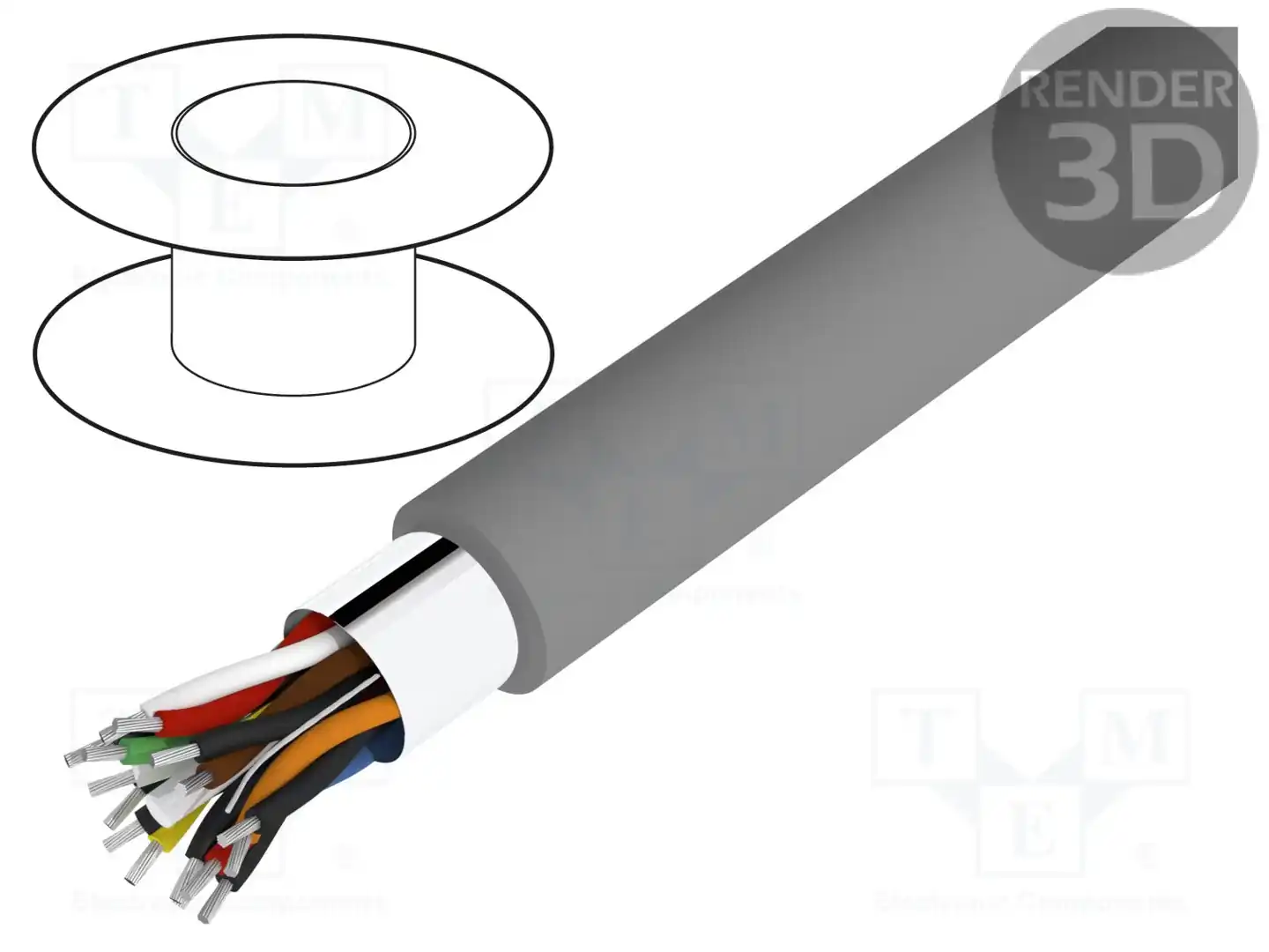 ALPHA WIRE 5474C SL001 — Провода многожильные экранированные