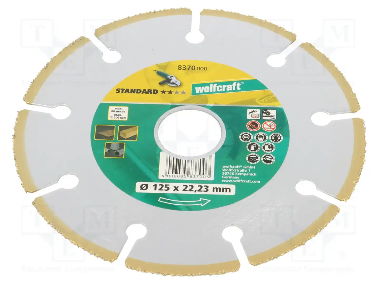 WOLFCRAFT 8370000 — Диски для резки и шлифовки