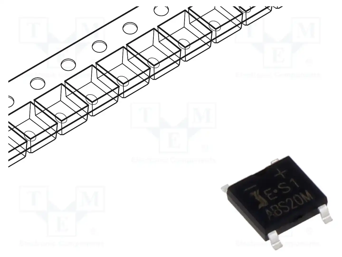 DIOTEC SEMICONDUCTOR ABS20M — Однофазные мосты диодные SMD/THT