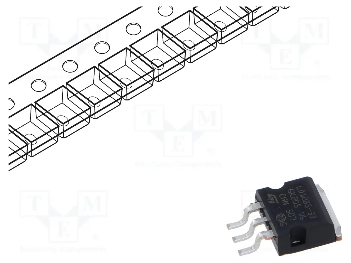 STMicroelectronics LD1085D2M33R — Стабилизаторы напряжения нерегулир. LDO