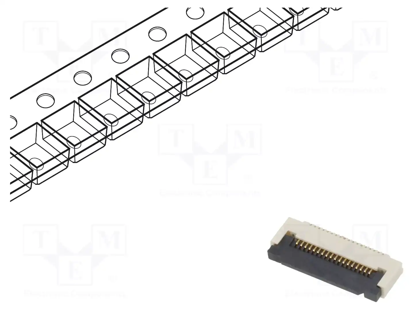 GCT FFC2B35-18-G — Разъeмы FFC/FPC растр 0,5мм