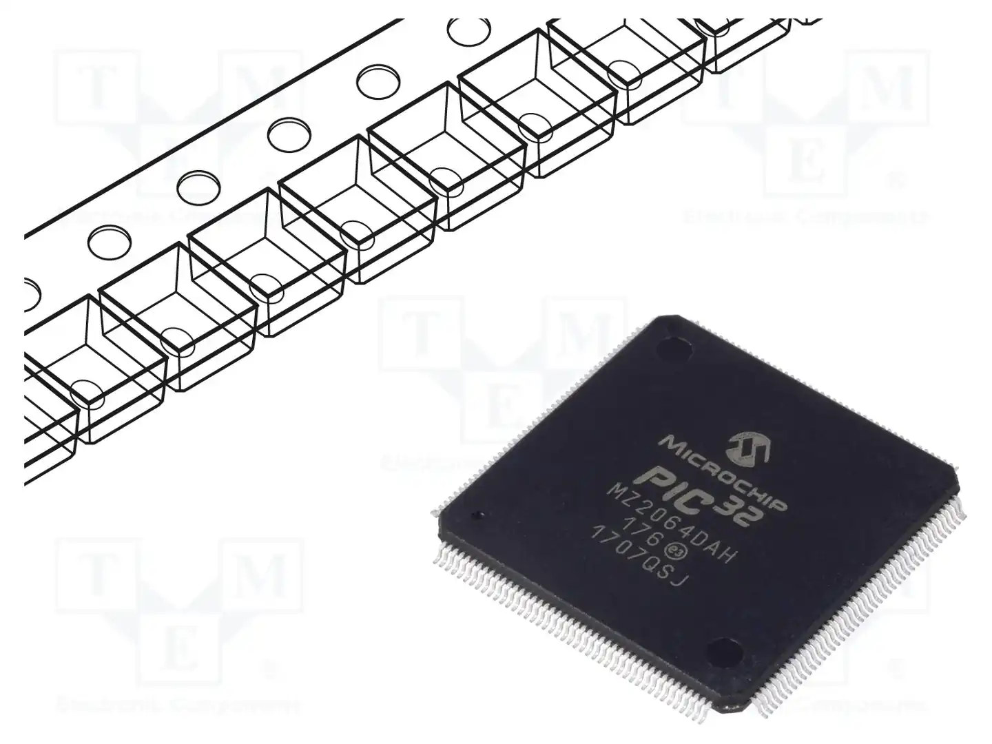 Microchip Technology PIC32MZ2064DAH176-I/2J — Линейка PIC32 32-bit