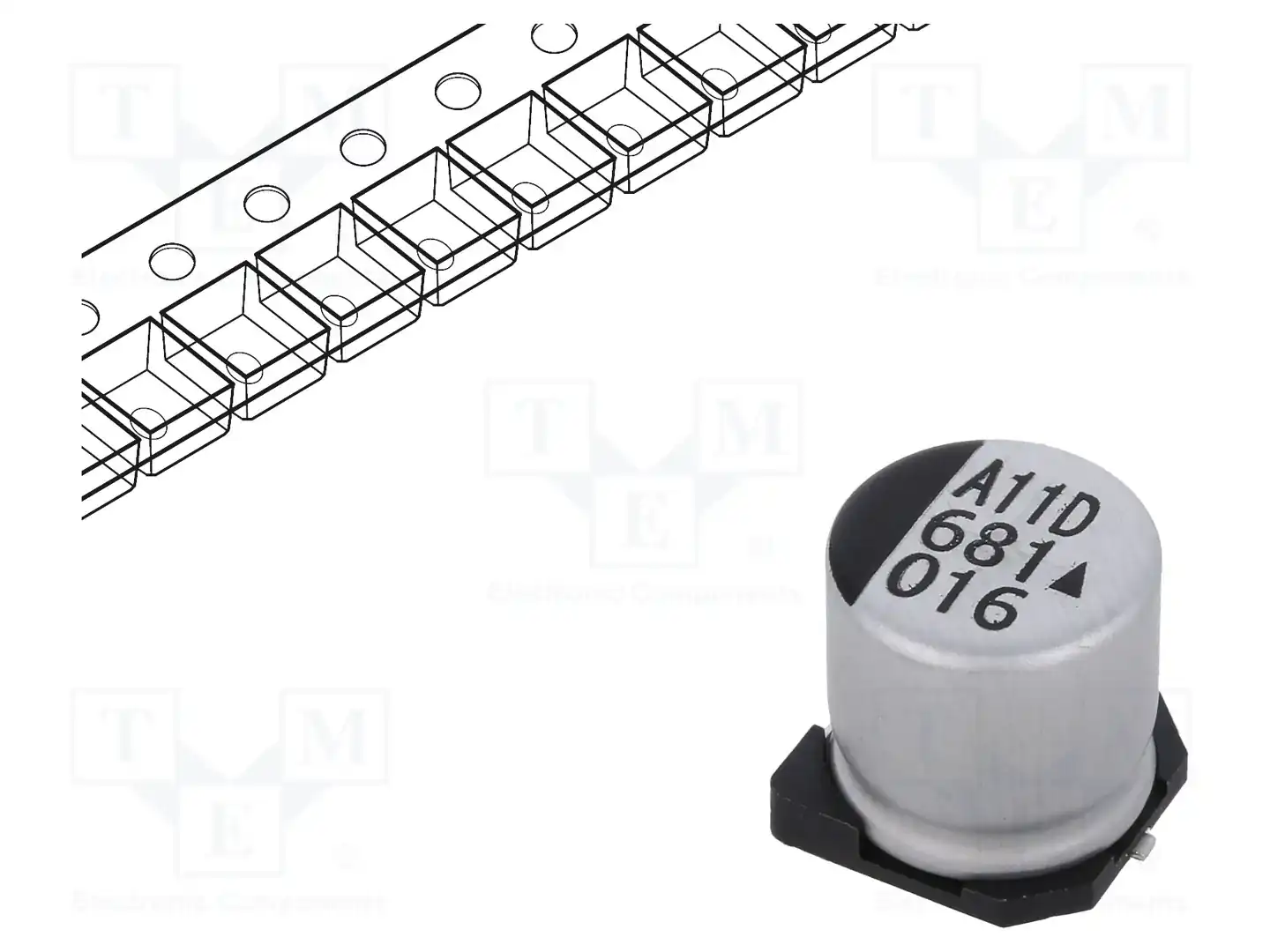 KYOCERA AVX AEA1010681M016R — Конденсаторы электролитические SMD