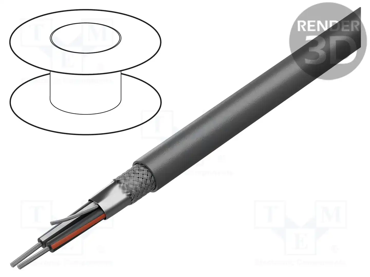ALPHA WIRE 5292C SL005 — Провода многожильные экранированные