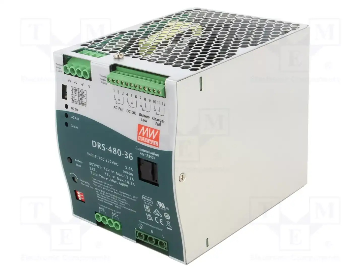 MEAN WELL DRS-480-36 — Блоки питания на DIN-рейку