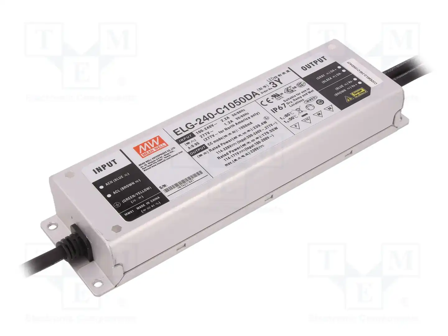 MEAN WELL ELG-240-C1050DA3Y — Блоки питания для LED