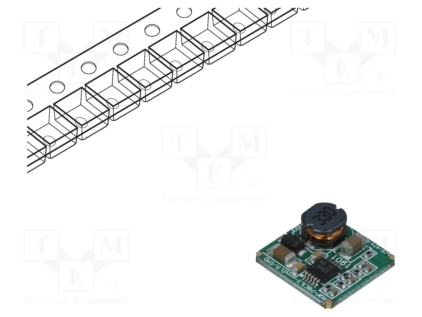 RECOM ROF-78E3.3-0.5SMD-R — Преобразователи DC/DC