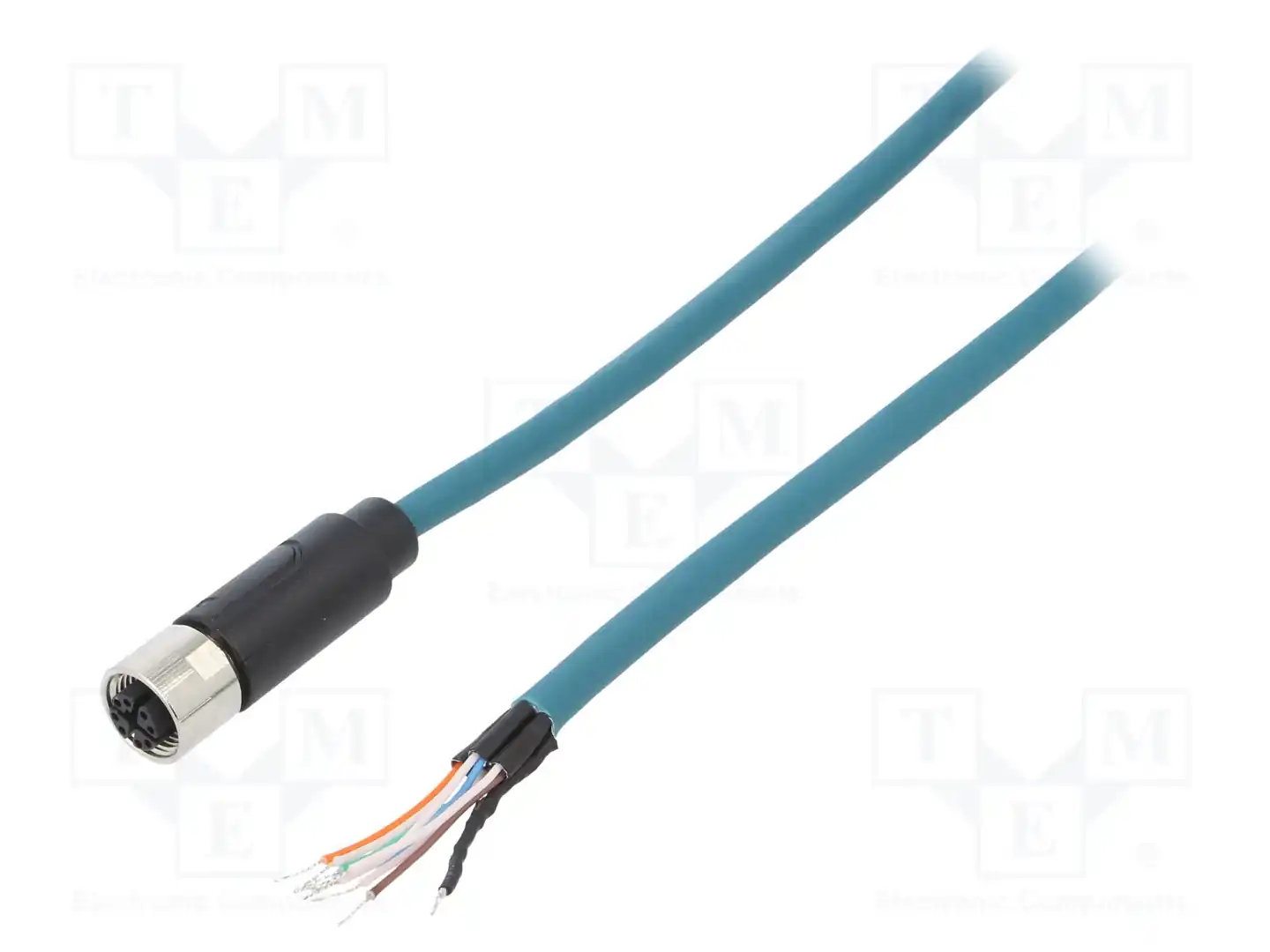 BULGIN PXPTPU12FBF08XCL010PU — Соединения M12 с проводом