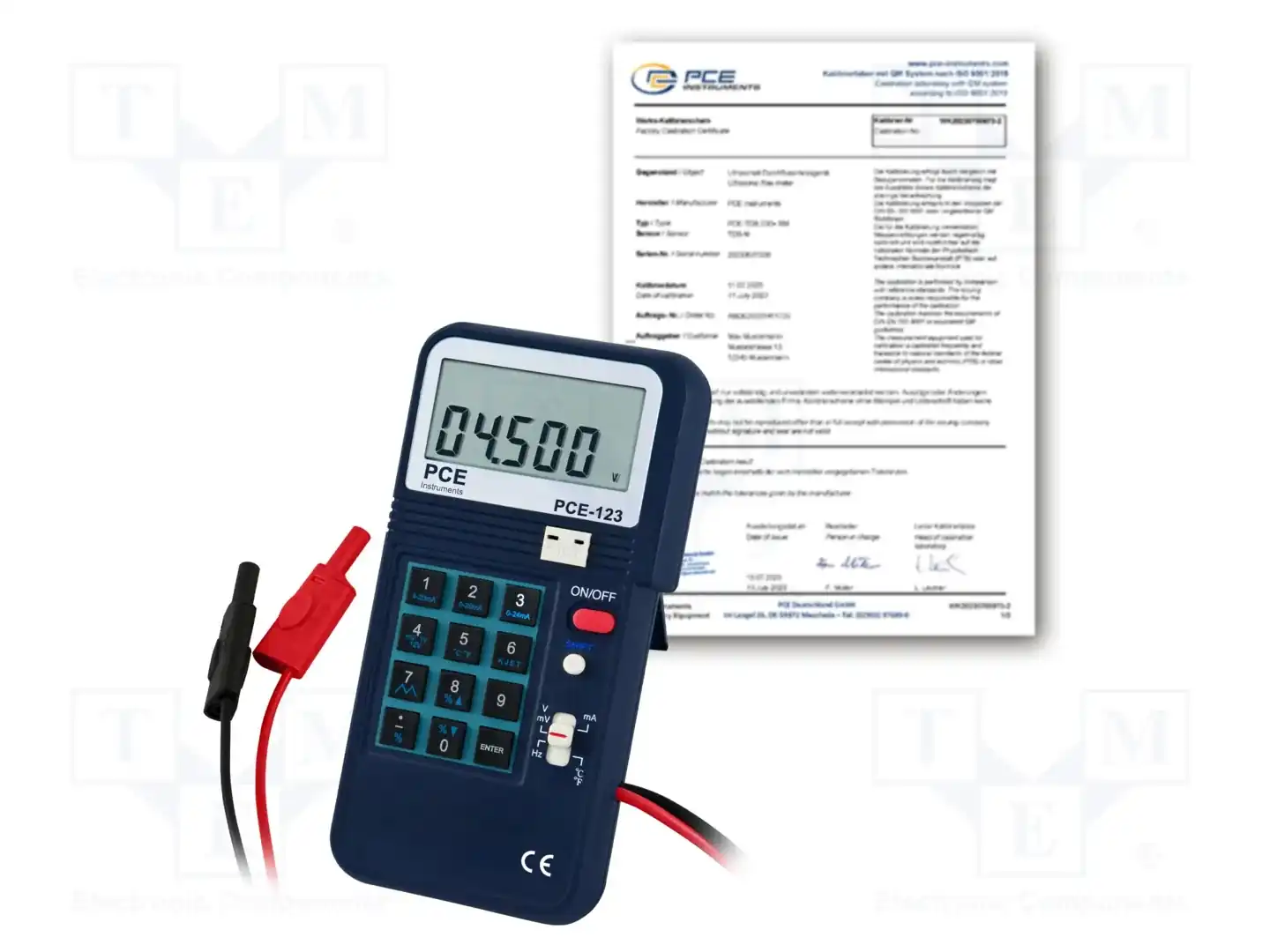 PCE INSTRUMENTS PCE-123-ICA — Калибраторы